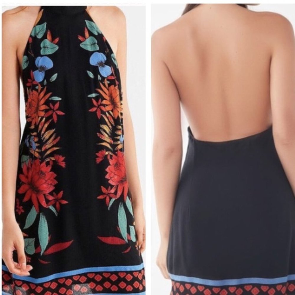 Urban Outfitters Black Tropical Mini Dress